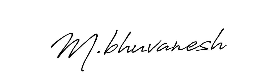 Also You can easily find your signature by using the search form. We will create M.bhuvanesh name handwritten signature images for you free of cost using Antro_Vectra_Bolder sign style. M.bhuvanesh signature style 7 images and pictures png