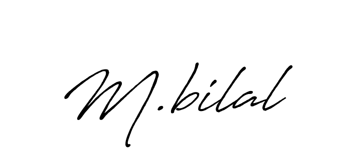 How to make M.bilal signature? Antro_Vectra_Bolder is a professional autograph style. Create handwritten signature for M.bilal name. M.bilal signature style 7 images and pictures png