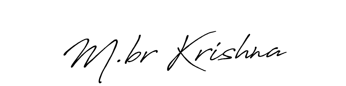 M.br Krishna stylish signature style. Best Handwritten Sign (Antro_Vectra_Bolder) for my name. Handwritten Signature Collection Ideas for my name M.br Krishna. M.br Krishna signature style 7 images and pictures png