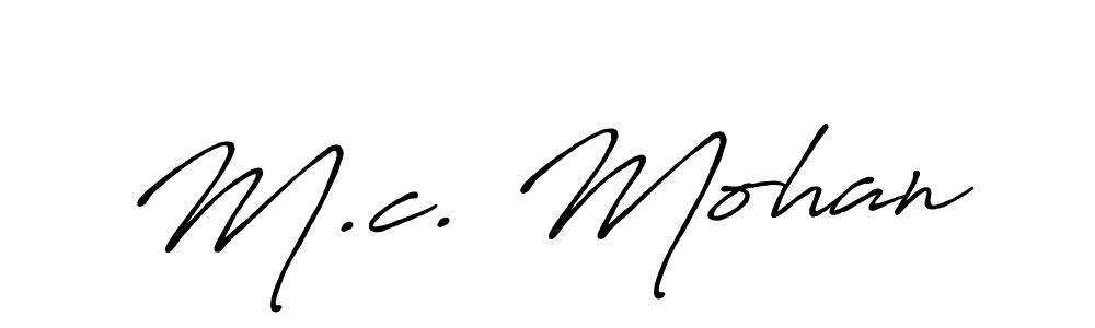 You can use this online signature creator to create a handwritten signature for the name M.c. Mohan. This is the best online autograph maker. M.c. Mohan signature style 7 images and pictures png