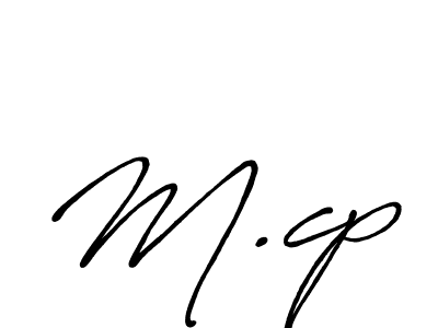 Also we have M.cp name is the best signature style. Create professional handwritten signature collection using Antro_Vectra_Bolder autograph style. M.cp signature style 7 images and pictures png