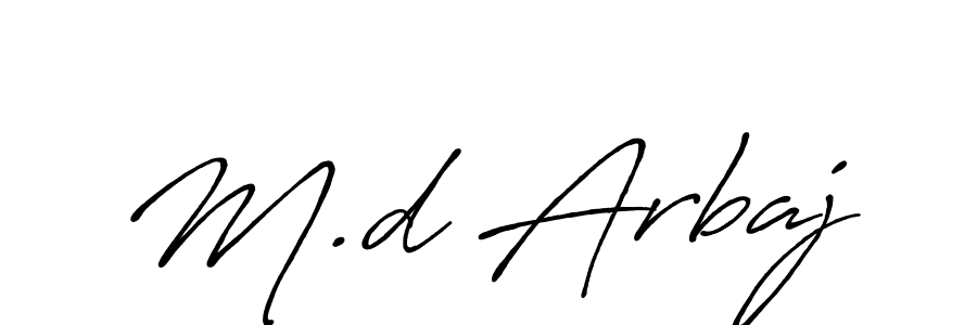 It looks lik you need a new signature style for name M.d Arbaj. Design unique handwritten (Antro_Vectra_Bolder) signature with our free signature maker in just a few clicks. M.d Arbaj signature style 7 images and pictures png