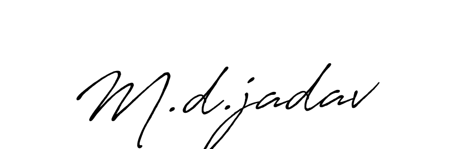 How to Draw M.d.jadav signature style? Antro_Vectra_Bolder is a latest design signature styles for name M.d.jadav. M.d.jadav signature style 7 images and pictures png