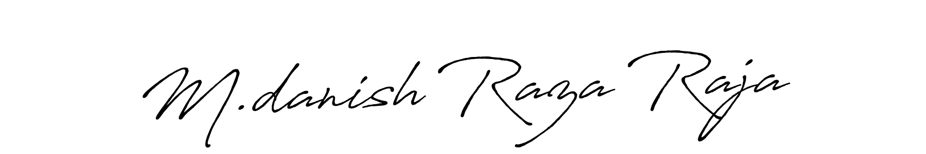 M.danish Raza Raja stylish signature style. Best Handwritten Sign (Antro_Vectra_Bolder) for my name. Handwritten Signature Collection Ideas for my name M.danish Raza Raja. M.danish Raza Raja signature style 7 images and pictures png