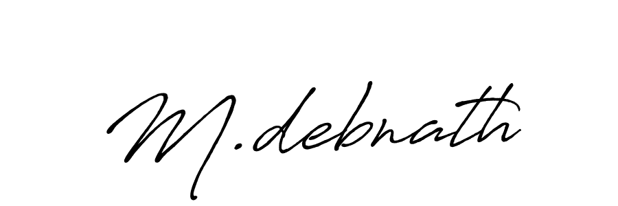 Design your own signature with our free online signature maker. With this signature software, you can create a handwritten (Antro_Vectra_Bolder) signature for name M.debnath. M.debnath signature style 7 images and pictures png