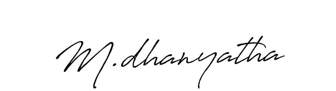 Make a beautiful signature design for name M.dhanyatha. Use this online signature maker to create a handwritten signature for free. M.dhanyatha signature style 7 images and pictures png