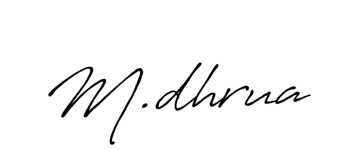 How to Draw M.dhrua signature style? Antro_Vectra_Bolder is a latest design signature styles for name M.dhrua. M.dhrua signature style 7 images and pictures png
