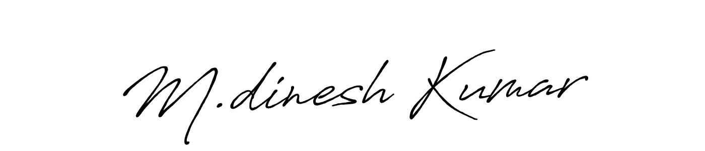 Similarly Antro_Vectra_Bolder is the best handwritten signature design. Signature creator online .You can use it as an online autograph creator for name M.dinesh Kumar. M.dinesh Kumar signature style 7 images and pictures png