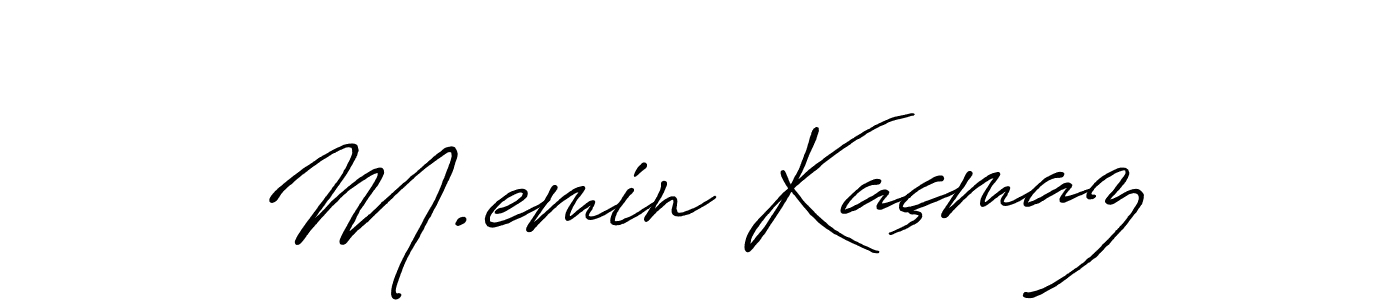 Also we have M.emin Kaçmaz name is the best signature style. Create professional handwritten signature collection using Antro_Vectra_Bolder autograph style. M.emin Kaçmaz signature style 7 images and pictures png