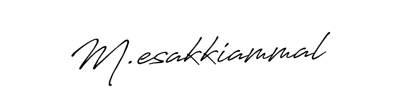 M.esakkiammal stylish signature style. Best Handwritten Sign (Antro_Vectra_Bolder) for my name. Handwritten Signature Collection Ideas for my name M.esakkiammal. M.esakkiammal signature style 7 images and pictures png