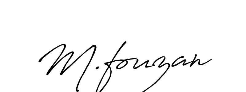 How to make M.fouzan signature? Antro_Vectra_Bolder is a professional autograph style. Create handwritten signature for M.fouzan name. M.fouzan signature style 7 images and pictures png