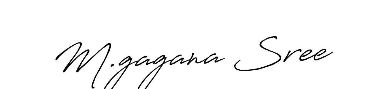 Antro_Vectra_Bolder is a professional signature style that is perfect for those who want to add a touch of class to their signature. It is also a great choice for those who want to make their signature more unique. Get M.gagana Sree name to fancy signature for free. M.gagana Sree signature style 7 images and pictures png