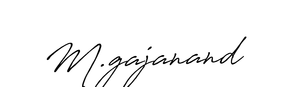 You should practise on your own different ways (Antro_Vectra_Bolder) to write your name (M.gajanand) in signature. don't let someone else do it for you. M.gajanand signature style 7 images and pictures png