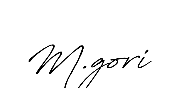 M.gori stylish signature style. Best Handwritten Sign (Antro_Vectra_Bolder) for my name. Handwritten Signature Collection Ideas for my name M.gori. M.gori signature style 7 images and pictures png