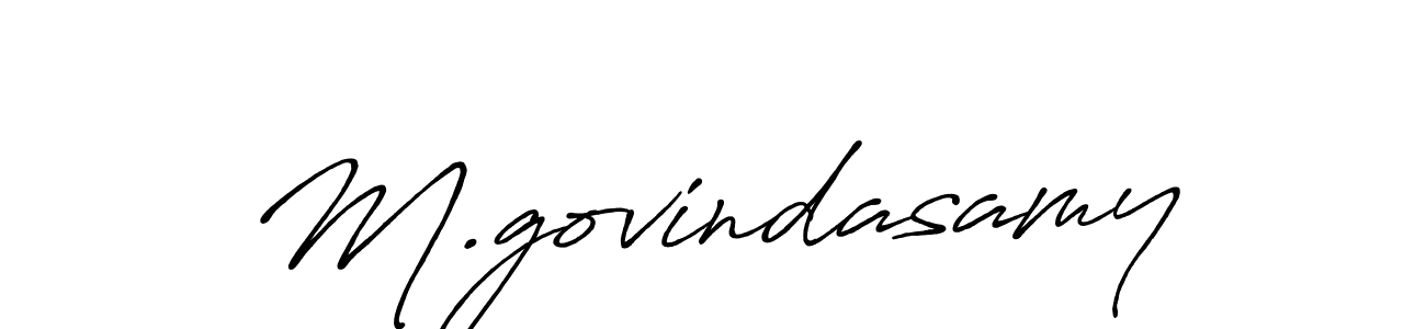 How to Draw M.govindasamy signature style? Antro_Vectra_Bolder is a latest design signature styles for name M.govindasamy. M.govindasamy signature style 7 images and pictures png