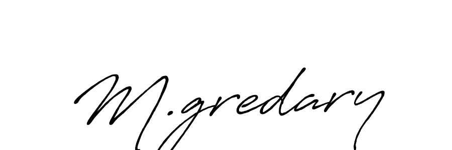 Create a beautiful signature design for name M.gredary. With this signature (Antro_Vectra_Bolder) fonts, you can make a handwritten signature for free. M.gredary signature style 7 images and pictures png