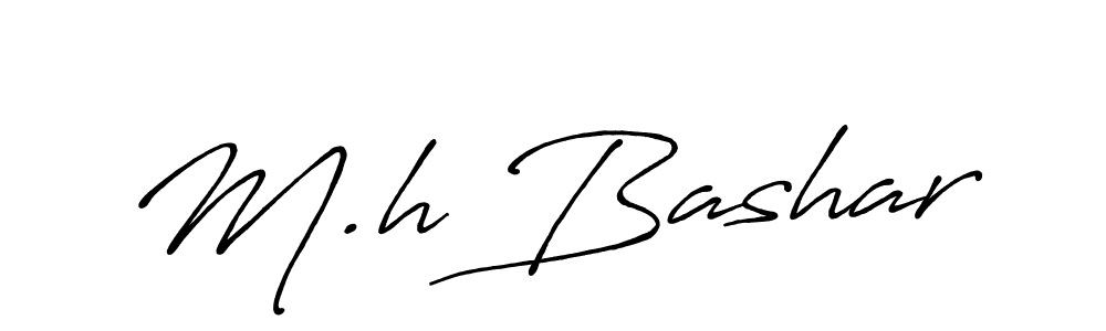 Similarly Antro_Vectra_Bolder is the best handwritten signature design. Signature creator online .You can use it as an online autograph creator for name M.h Bashar. M.h Bashar signature style 7 images and pictures png