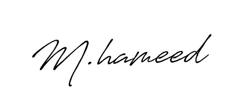 M.hameed stylish signature style. Best Handwritten Sign (Antro_Vectra_Bolder) for my name. Handwritten Signature Collection Ideas for my name M.hameed. M.hameed signature style 7 images and pictures png