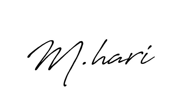 Create a beautiful signature design for name M.hari. With this signature (Antro_Vectra_Bolder) fonts, you can make a handwritten signature for free. M.hari signature style 7 images and pictures png