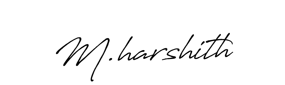 How to make M.harshith signature? Antro_Vectra_Bolder is a professional autograph style. Create handwritten signature for M.harshith name. M.harshith signature style 7 images and pictures png