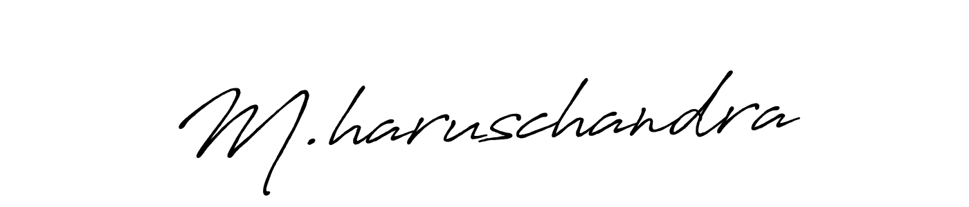 You should practise on your own different ways (Antro_Vectra_Bolder) to write your name (M.haruschandra) in signature. don't let someone else do it for you. M.haruschandra signature style 7 images and pictures png