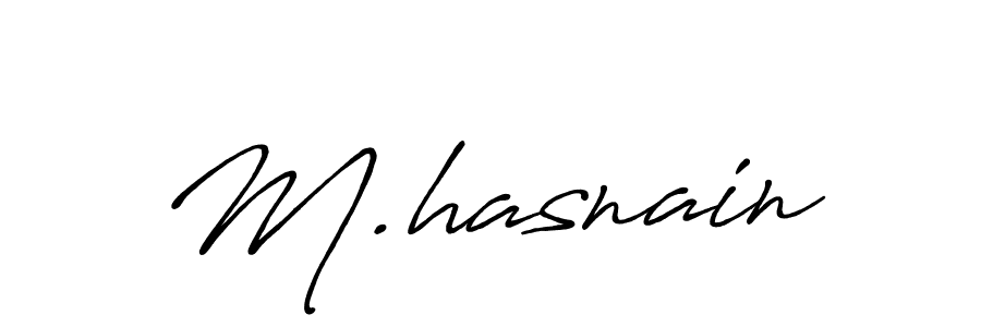 The best way (Antro_Vectra_Bolder) to make a short signature is to pick only two or three words in your name. The name M.hasnain include a total of six letters. For converting this name. M.hasnain signature style 7 images and pictures png