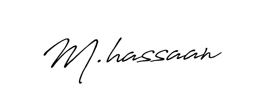 if you are searching for the best signature style for your name M.hassaan. so please give up your signature search. here we have designed multiple signature styles  using Antro_Vectra_Bolder. M.hassaan signature style 7 images and pictures png