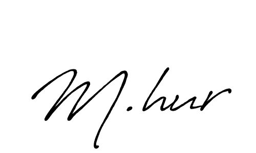 Create a beautiful signature design for name M.hur. With this signature (Antro_Vectra_Bolder) fonts, you can make a handwritten signature for free. M.hur signature style 7 images and pictures png