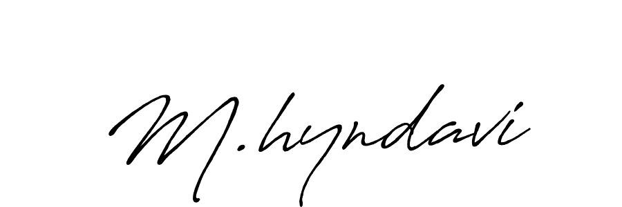How to make M.hyndavi signature? Antro_Vectra_Bolder is a professional autograph style. Create handwritten signature for M.hyndavi name. M.hyndavi signature style 7 images and pictures png