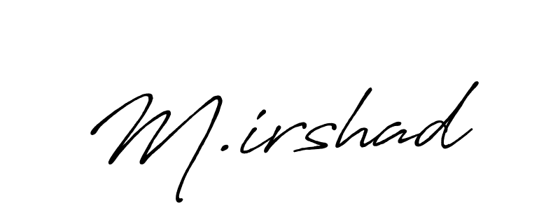 This is the best signature style for the M.irshad name. Also you like these signature font (Antro_Vectra_Bolder). Mix name signature. M.irshad signature style 7 images and pictures png