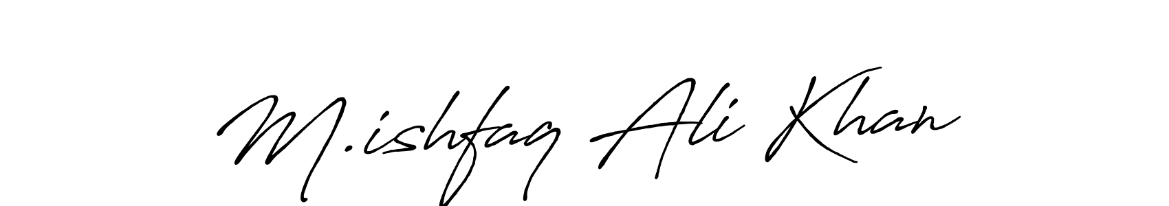 Make a beautiful signature design for name M.ishfaq Ali Khan. Use this online signature maker to create a handwritten signature for free. M.ishfaq Ali Khan signature style 7 images and pictures png