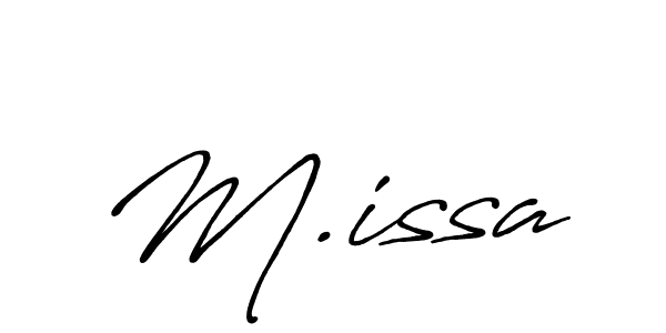 Once you've used our free online signature maker to create your best signature Antro_Vectra_Bolder style, it's time to enjoy all of the benefits that M.issa name signing documents. M.issa signature style 7 images and pictures png