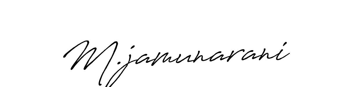You can use this online signature creator to create a handwritten signature for the name M.jamunarani. This is the best online autograph maker. M.jamunarani signature style 7 images and pictures png