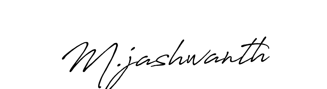 Use a signature maker to create a handwritten signature online. With this signature software, you can design (Antro_Vectra_Bolder) your own signature for name M.jashwanth. M.jashwanth signature style 7 images and pictures png
