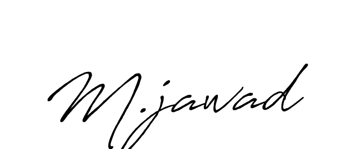 Design your own signature with our free online signature maker. With this signature software, you can create a handwritten (Antro_Vectra_Bolder) signature for name M.jawad. M.jawad signature style 7 images and pictures png
