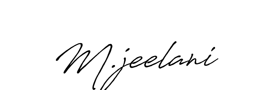 if you are searching for the best signature style for your name M.jeelani. so please give up your signature search. here we have designed multiple signature styles  using Antro_Vectra_Bolder. M.jeelani signature style 7 images and pictures png