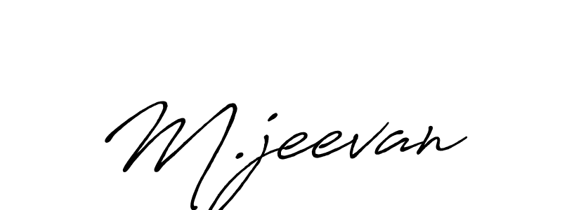 Once you've used our free online signature maker to create your best signature Antro_Vectra_Bolder style, it's time to enjoy all of the benefits that M.jeevan name signing documents. M.jeevan signature style 7 images and pictures png