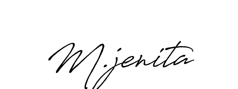 Once you've used our free online signature maker to create your best signature Antro_Vectra_Bolder style, it's time to enjoy all of the benefits that M.jenita name signing documents. M.jenita signature style 7 images and pictures png