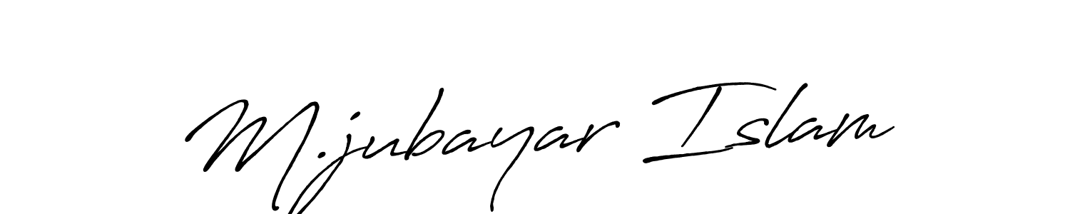 How to make M.jubayar Islam signature? Antro_Vectra_Bolder is a professional autograph style. Create handwritten signature for M.jubayar Islam name. M.jubayar Islam signature style 7 images and pictures png