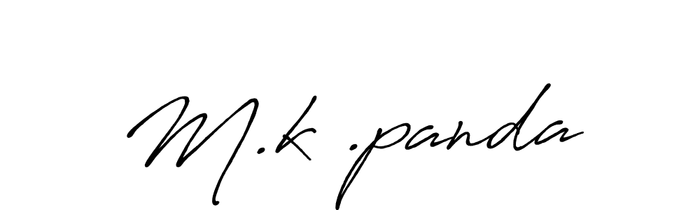 Design your own signature with our free online signature maker. With this signature software, you can create a handwritten (Antro_Vectra_Bolder) signature for name M.k .panda. M.k .panda signature style 7 images and pictures png