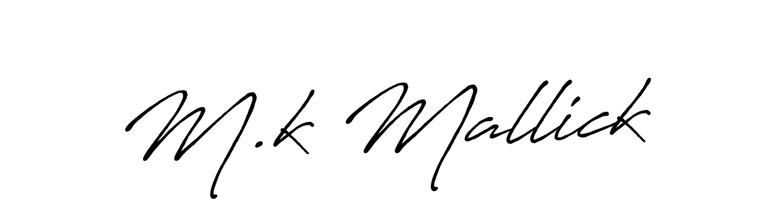 The best way (Antro_Vectra_Bolder) to make a short signature is to pick only two or three words in your name. The name M.k Mallick include a total of six letters. For converting this name. M.k Mallick signature style 7 images and pictures png