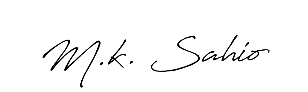 You can use this online signature creator to create a handwritten signature for the name M.k. Sahio. This is the best online autograph maker. M.k. Sahio signature style 7 images and pictures png