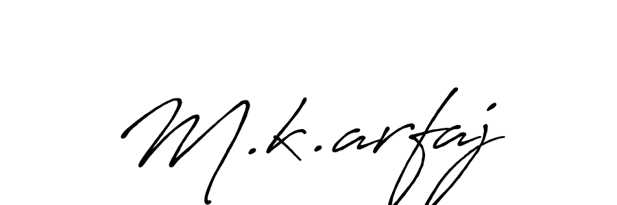 It looks lik you need a new signature style for name M.k.arfaj. Design unique handwritten (Antro_Vectra_Bolder) signature with our free signature maker in just a few clicks. M.k.arfaj signature style 7 images and pictures png