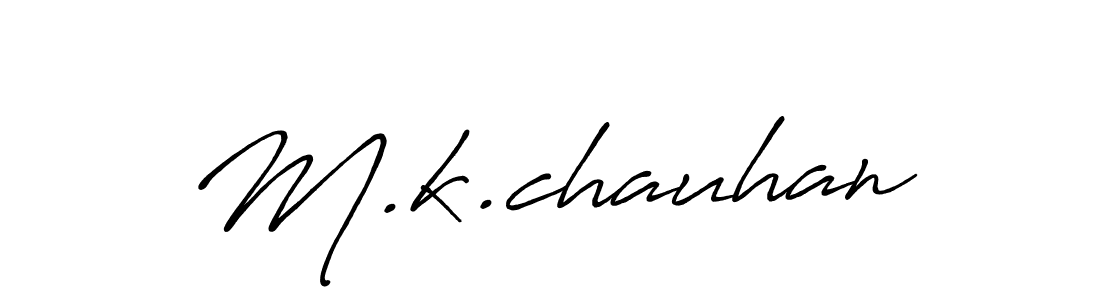 How to Draw M.k.chauhan signature style? Antro_Vectra_Bolder is a latest design signature styles for name M.k.chauhan. M.k.chauhan signature style 7 images and pictures png