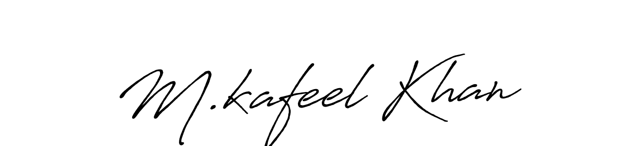 Also we have M.kafeel Khan name is the best signature style. Create professional handwritten signature collection using Antro_Vectra_Bolder autograph style. M.kafeel Khan signature style 7 images and pictures png