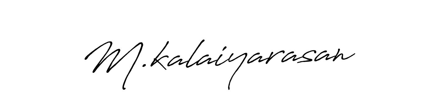 Also we have M.kalaiyarasan name is the best signature style. Create professional handwritten signature collection using Antro_Vectra_Bolder autograph style. M.kalaiyarasan signature style 7 images and pictures png