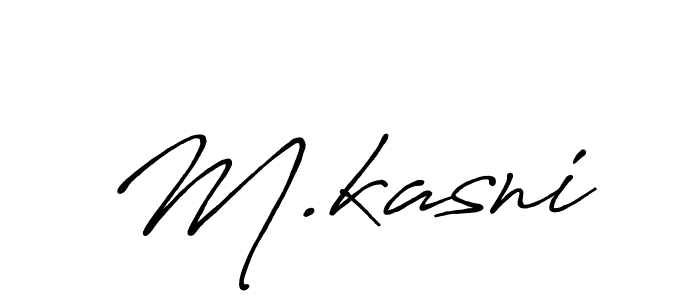 M.kasni stylish signature style. Best Handwritten Sign (Antro_Vectra_Bolder) for my name. Handwritten Signature Collection Ideas for my name M.kasni. M.kasni signature style 7 images and pictures png