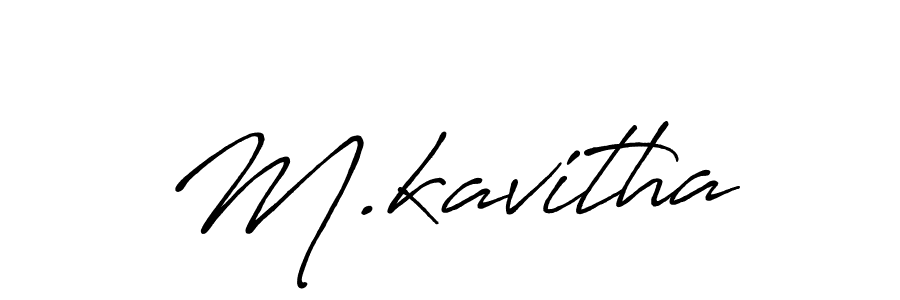 Also we have M.kavitha name is the best signature style. Create professional handwritten signature collection using Antro_Vectra_Bolder autograph style. M.kavitha signature style 7 images and pictures png