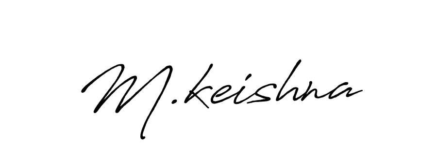 Use a signature maker to create a handwritten signature online. With this signature software, you can design (Antro_Vectra_Bolder) your own signature for name M.keishna. M.keishna signature style 7 images and pictures png