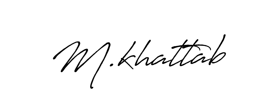 Also we have M.khattab name is the best signature style. Create professional handwritten signature collection using Antro_Vectra_Bolder autograph style. M.khattab signature style 7 images and pictures png